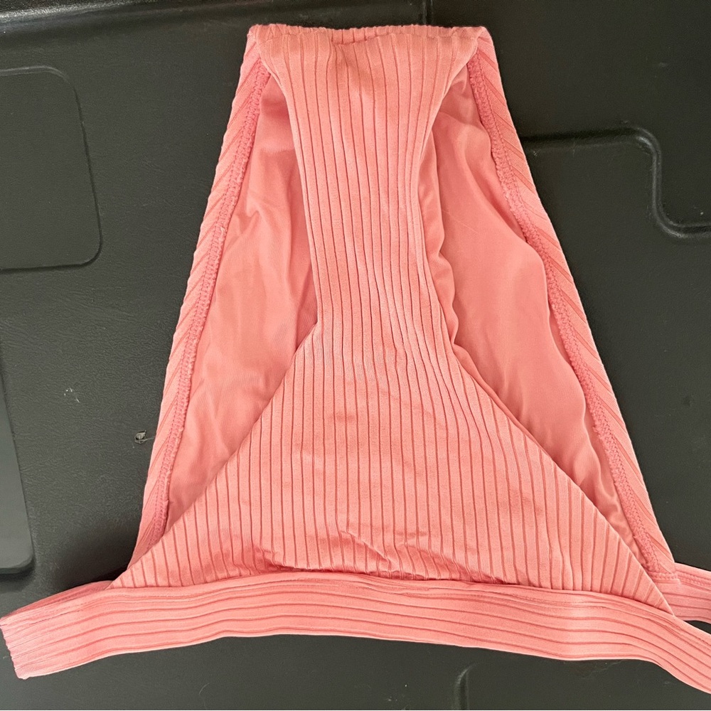 Pink Ribbed Bikini Set - Picture 5 of 8